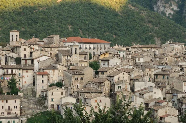 Scanno Aquila Abruzzo Scanno Egy 1782 Lakosú Olasz Város Aquila — Stock Fotó