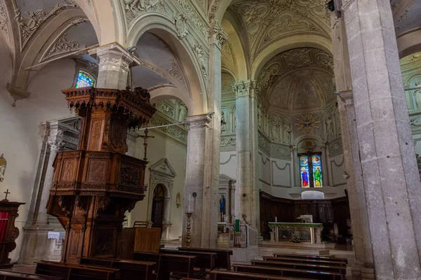 Pacentro Aquila Abruzzo Kyrkan Maria Maggiore Den Går Tillbaka Till — Stockfoto