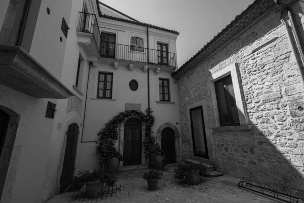 Pacentro Aquila Abruzzo Cidade Medieval Antiga Conhecida Por Suas Fortificações — Fotografia de Stock