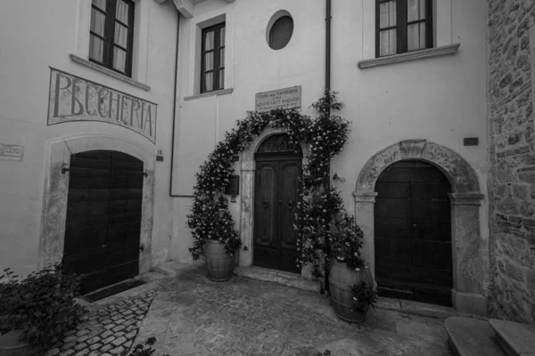 Pacentro Aquila Abruzzo Cidade Medieval Antiga Conhecida Por Suas Fortificações — Fotografia de Stock