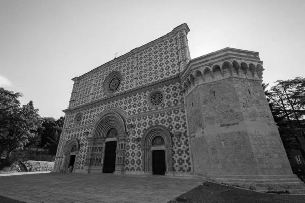 Aquila Abruzzo Basilica Santa Maria Collemaggio Релігійний Символ Міста Датується — стокове фото