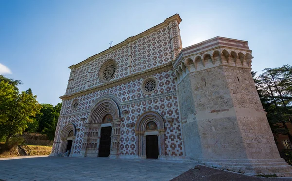 Aquila Abruzzo Basiliek Van Santa Maria Collemaggio Een Religieus Symbool — Stockfoto