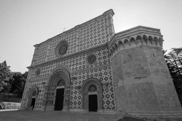 Aquila Abruzzo Basiliek Van Santa Maria Collemaggio Een Religieus Symbool — Stockfoto