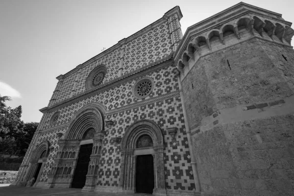 Aquila Abruzzo Basilica Santa Maria Collemaggio Релігійний Символ Міста Датується — стокове фото