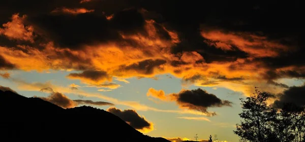 Espetaculares Fotografias Pôr Sol Molise — Fotografia de Stock