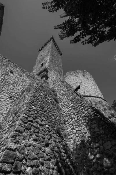 Pacentro Aquila Abruzzo Hrad Caldora Hrad Caldora Nebo Hrad Cantelmo — Stock fotografie