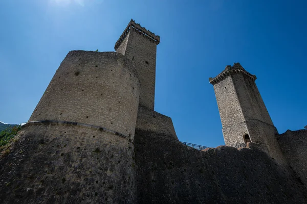 Pacentro Aquila Abruzzo Castelo Caldora Castelo Caldora Castelo Cantelmo Uma — Fotografia de Stock