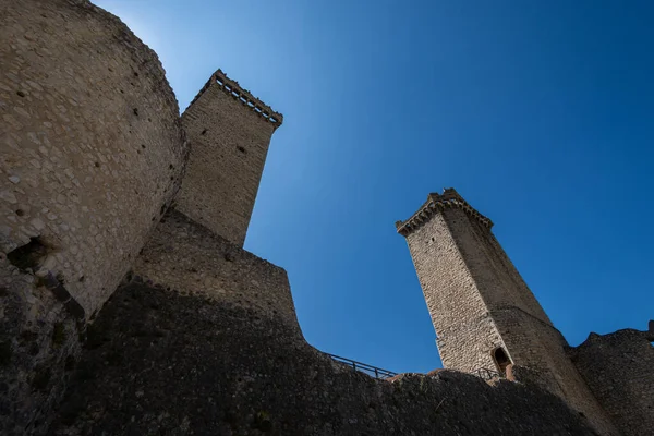 Pacentro Aquila Abruzzo Castelo Caldora Castelo Caldora Castelo Cantelmo Uma — Fotografia de Stock