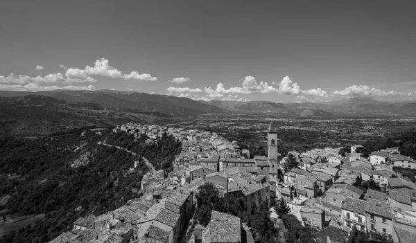 Pacentro Aquila Abruzzo Antico Borgo Medievale Noto Sue Fortificazioni Castello — Foto Stock