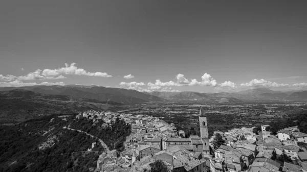 Pacentro Aquila Abruzzo Cidade Medieval Antiga Conhecida Por Suas Fortificações — Fotografia de Stock