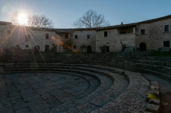 Sepino Saepinum Una Zona Arqueológica Romana Situada Región Molise Provincia —  Fotos de Stock