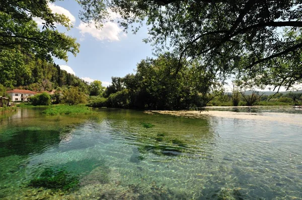 Posta Fibreno Frosinone Lazio Italy Озеро Зустрічається Лаціо Середній Долині — стокове фото