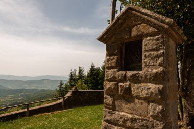 Vaglia, Floransa, Toskana. Monte Senaryo 'nun Sığınağı