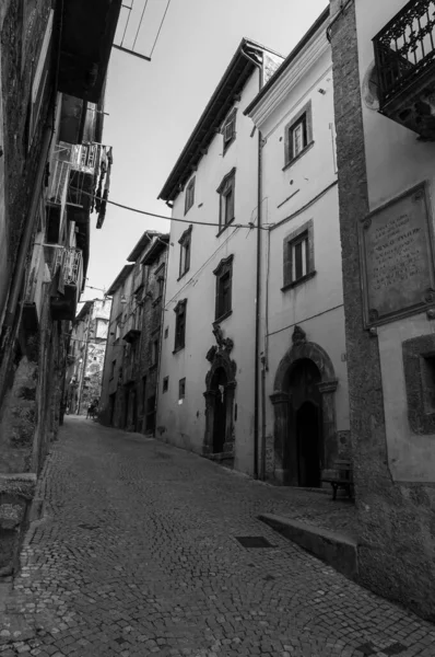 Scanno Aquila Abruzzo Scanno Uma Cidade Italiana 782 Habitantes Localizada — Fotografia de Stock