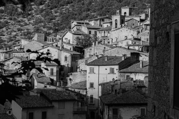 Scanno Aquila Abruzzo Scanno Italské Město 1782 Obyvateli Které Nachází — Stock fotografie
