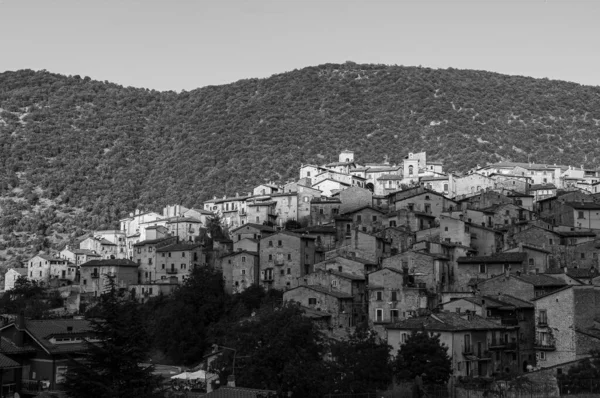 Scanno Aquila Abruzzo Scanno Italské Město 1782 Obyvateli Které Nachází — Stock fotografie