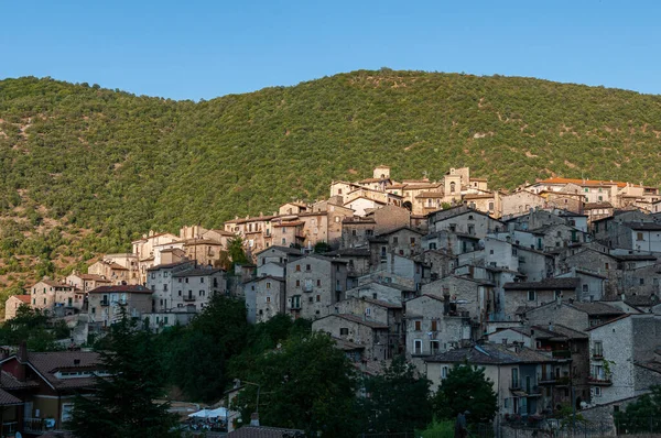 Scanno Aquila Abruzzo Scanno Uma Cidade Italiana 782 Habitantes Localizada — Fotografia de Stock