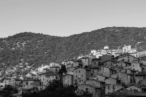 Scanno Aquila Abruzzo Scanno Uma Cidade Italiana 782 Habitantes Localizada — Fotografia de Stock