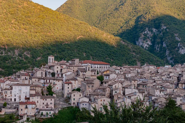 Scanno Aquila Abruzos Scanno Una Ciudad Italiana 782 Habitantes Situada —  Fotos de Stock