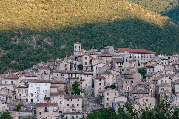 Scanno Aquila Och Abruzzo Scanno Italiensk Stad Med 782 Invånare — Stockfoto