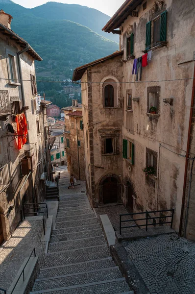 Scanno Aquila Abruzos Scanno Una Ciudad Italiana 782 Habitantes Situada —  Fotos de Stock