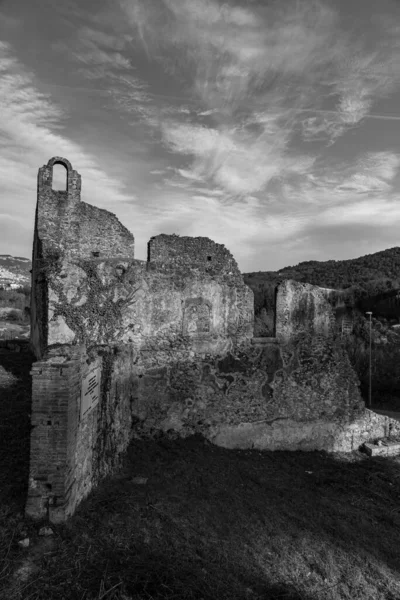 Isernia Molise Ruinas Del Convento Celestial Spirito Vista Panorámica — Foto de Stock