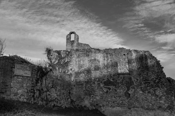 Isernia Molise Rovine Del Convento Celeste Spirito Vista — Foto Stock