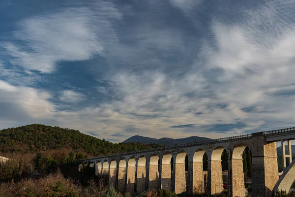Isernia Molise Olaszország Santo Spirito Vasúti Híd Nézet — Stock Fotó