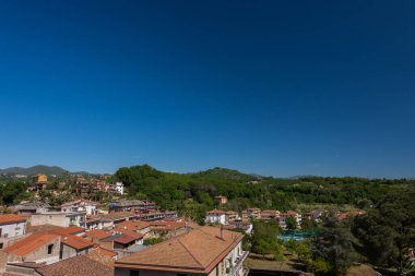 Teano, Campania Felix, İtalya. Güney İtalya 'nın en güzel yerlerinden birinin muhteşem manzarası. Adı da antik Romalılar olan Campania Felix..