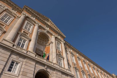 Caserta, Campania, İtalya, Vanvitellian Sarayı. Caserta 'da parkı olan bir kraliyet sarayı. Burası dünyanın en büyük kraliyet evi..