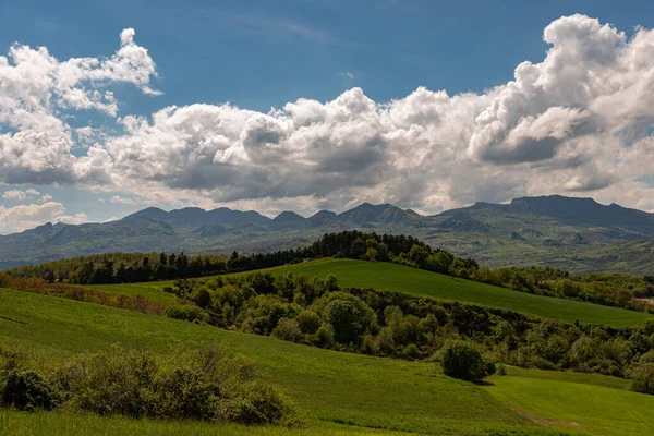Абруццо Дивовижні Весняні Краєвиди Одного Найкрасивіших Районів Італії — стокове фото