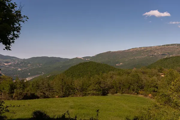 Abruzzo Wonderful Spring Views One Most Beautiful Regions Italy — Stock Photo, Image