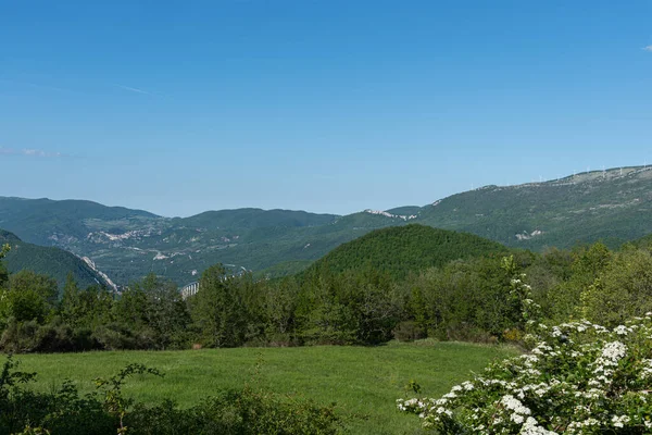 Det Abruzzo Underbar Vår Utsikt Över Vackraste Regionerna Italien — Stockfoto