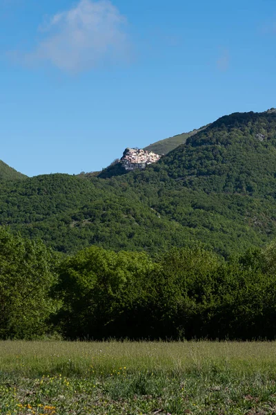 Provincii Isernia Jen Pár Kilometrů Města Pentra Nachází Miranda Půvabná — Stock fotografie