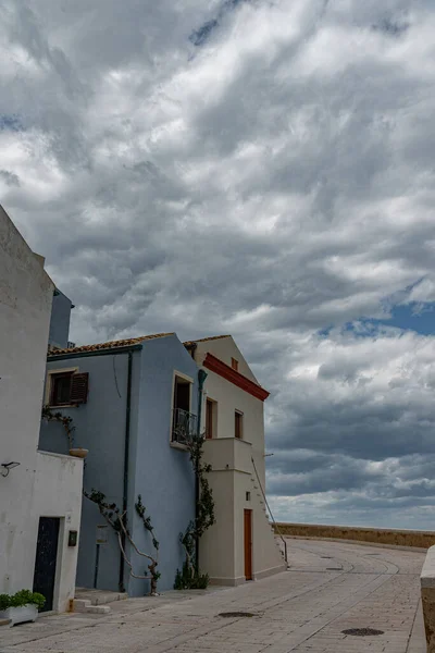 Termoli Záblesky Starého Města Termoli Italské Město 953 Obyvateli Provincii — Stock fotografie