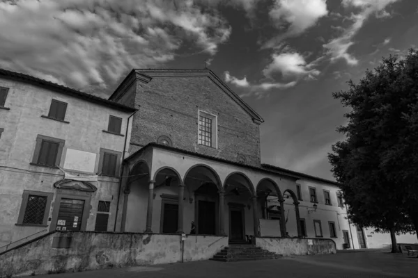 Abadia San Salvatore Está Localizada Parte Superior Fucecchio Diocese San — Fotografia de Stock