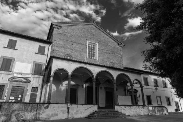 Abadia San Salvatore Está Localizada Parte Superior Fucecchio Diocese San — Fotografia de Stock