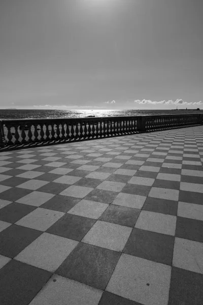 Mascagni Terrace Uno Los Lugares Más Elegantes Evocadores Livorno Está — Foto de Stock