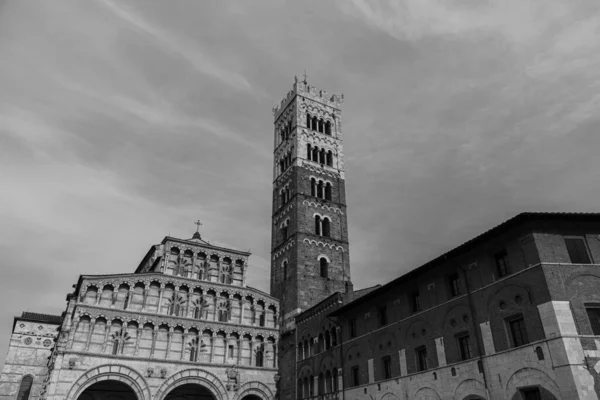 Katedrála San Martino Hlavním Katolickým Místem Uctívání Městě Lucca Podle — Stock fotografie