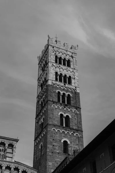 Katedra San Martino Jest Głównym Katolickim Miejscem Kultu Mieście Lucca — Zdjęcie stockowe