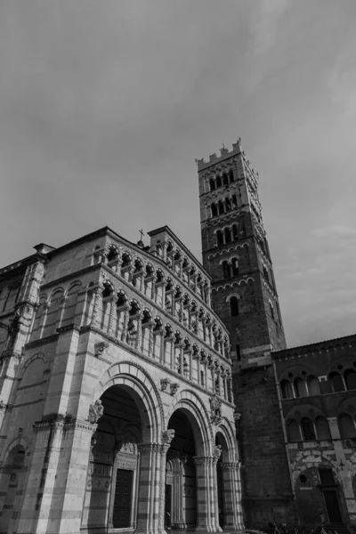 Katedrála San Martino Hlavním Katolickým Místem Uctívání Městě Lucca Podle — Stock fotografie