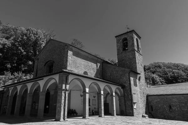 Santuario Franciscano Verna Provincia Arezzo Famoso Por Ser Lugar Donde —  Fotos de Stock