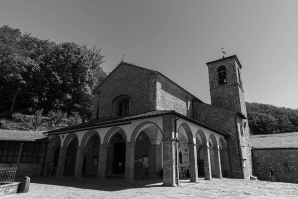 Santuario Franciscano Verna Provincia Arezzo Famoso Por Ser Lugar Donde —  Fotos de Stock