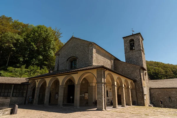 Franciskánské Útočiště Verna Provincie Arezzo Známé Tím Místem Kde Září — Stock fotografie