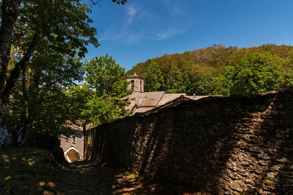 Santuário Franciscano Verna Província Arezzo Famoso Por Ser Lugar Onde — Fotografia de Stock