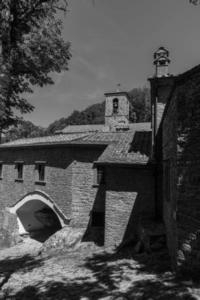 Franciscan Sanctuary Verna Province Arezzo Famous Being Place Francis Assisi — Stock Photo, Image