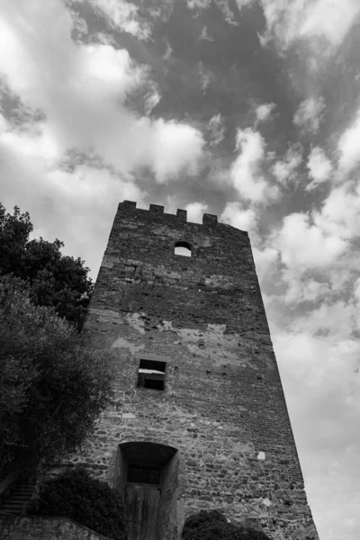 Maldito Chio Parque Corsini Las Torres Fortificadas Dominado Por Majestuosidad —  Fotos de Stock