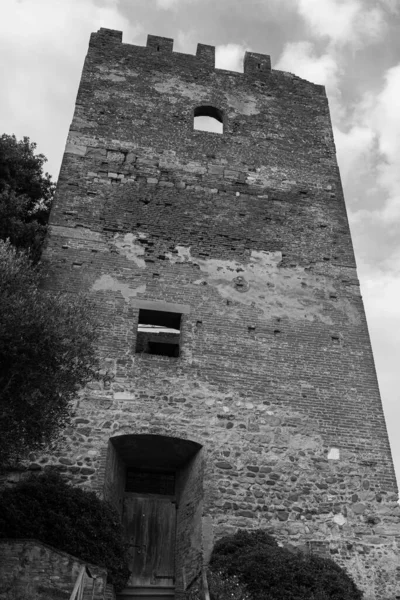 フケッチョ コーシニ公園 要塞化された塔 トーレ グロッサ の威厳に支配され 公園には高い と小さい パグリアオラ があります — ストック写真