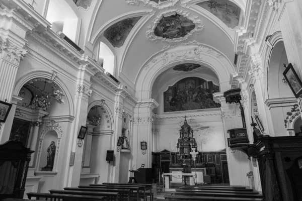 Kościół San Bartolomeo Apostolo 1654 Odbudowany Wieku Zniszczeniu Wojen Światowych — Zdjęcie stockowe