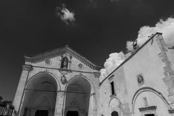 Santuário San Michele Arcangelo Está Localizado Monte Sant Angelo Gargano — Fotografia de Stock